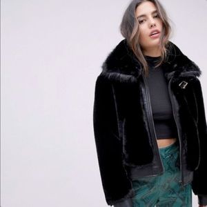 BLANKNYC Faux Fur Jacket